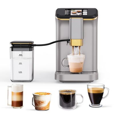 TROPOW Espresso Machine for Home Barista ,  New Silver-Gold