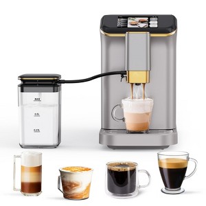 TROPOW Espresso Machine for Home Barista ,  New Silver-Gold - 1 of 4