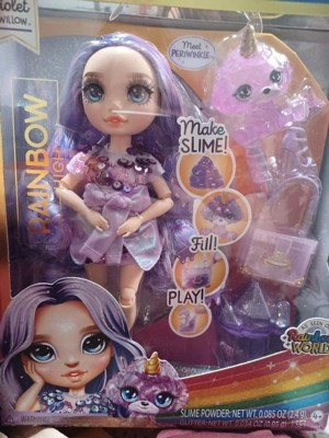 Rainbow High Violet with Slime Kit & Pet doll 
