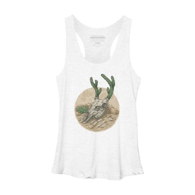 Women's Design By Humans Deer Cactus 2 By kelelowor Racerback Tank Top