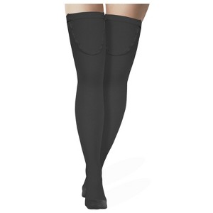 Truform Surgical Stockings, 18 mmHg Compression for Men and Women, Thigh High Length, Closed Toe - 1 of 4
