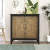 2 Door Cabinet Rustic Farmhouse Buffet Cabinet With Adjustable Shelf Entry Living Room Bedroom Accent Cabinet Free Standing Storage Cabinet - 2 of 4