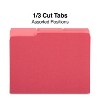 MyOfficeInnovations Colored File Folders 1/3-Cut Tab Letter Size Red 100/Box (224519) - 3 of 4