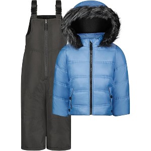 Jessica Simpson Little/Big Girls' 2-Piece Heavyweight Insulated Snowsuit Sets - 1 of 4