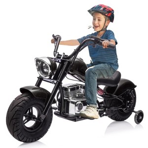 Kids Electric Off-Road Dirt Bike,36V Motorcycle with Top Speed of 16.5 Mph, Spring Suspension, Led Lights, Music Player - 1 of 4