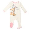 Disney The Aristocats Bambi Baby Girls 3 Pack Zip Up Sleep N' Play Coveralls Newborn to Infant - 2 of 4