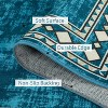 coucheta Washable Area Rug for Living Room, Multi-size Modern Bordered Non Slip Stain Resistant Non Shedding Low Pile Carpet, for Bedroom, Dining - 4 of 4