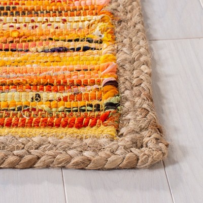Montauk Gold and Natural Handwoven Cotton Rug 3' x 5'