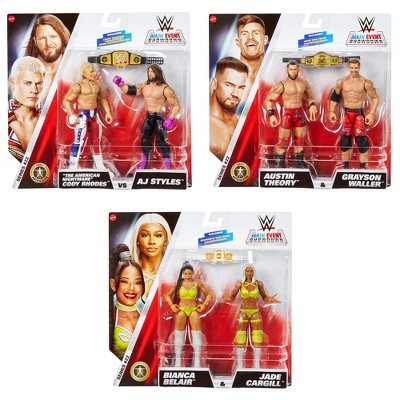 WWE Main Event 2-Packs 22 Complete Set of 3 Action Figures