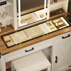 Fredees Makeup Vanity With Sliding LED Mirror and Outlets - 3 of 4