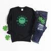 Simply Sage Market Women's Graphic Sweatshirt Feeling Lucky Checkered Smiley Face - 3 of 3