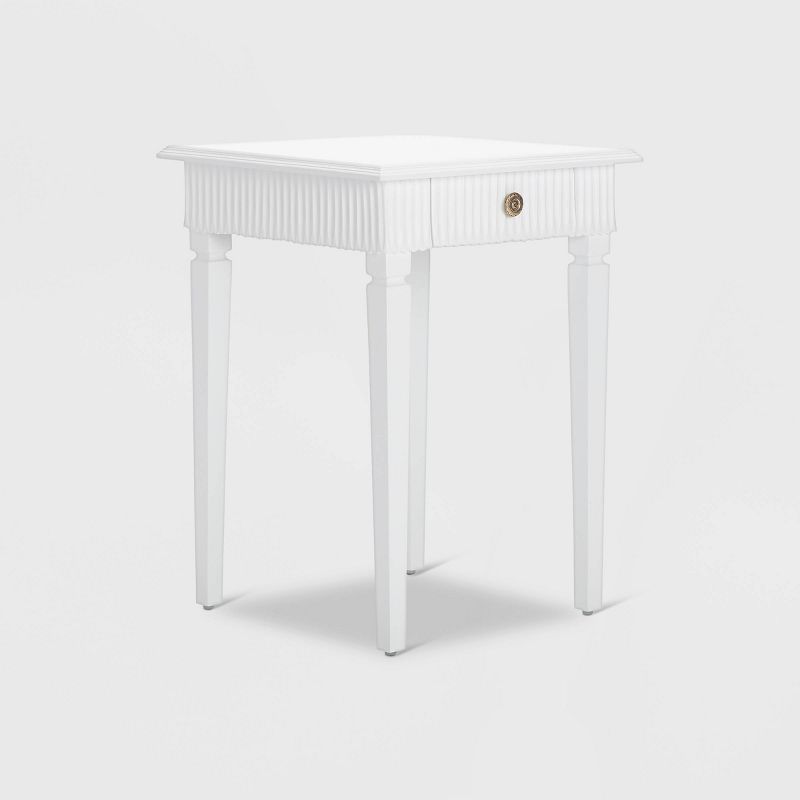 Atwood Side Table with Drawer White - Finch, 1 of 9