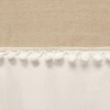 Lush Décor Adelyn Pom Pom Shower Curtain Neutral : Microfiber, Machine Washable, Non-Slip Backing - 3 of 4