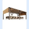 12 X 20 FT Wood Pergola, Retractable Shade Canopy, Outdoor Wooden Pergola for Patio - 3 of 4