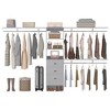Aheaplus 120'' Adjustable Closet Organizer, Large Closet System with Storage Drawers and Hanging Rods - 3 of 4