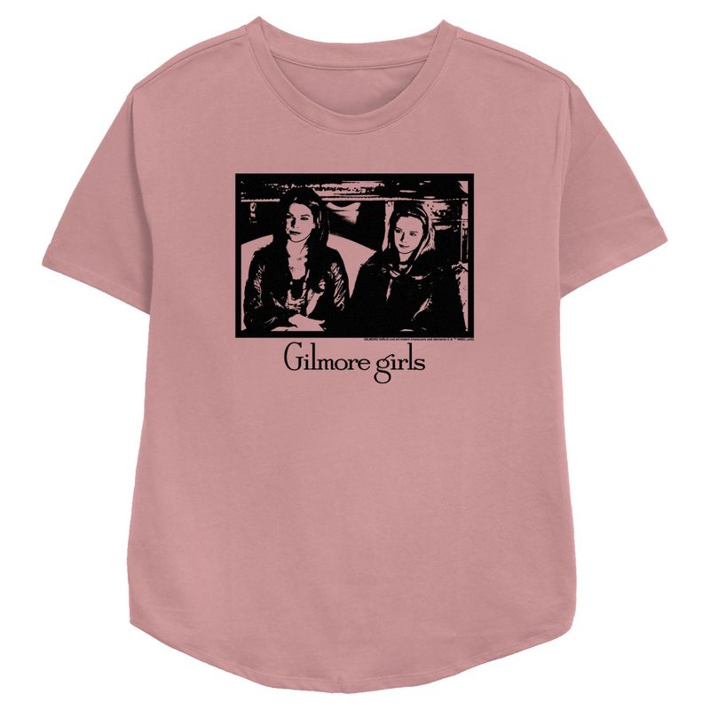 Women's Gilmore Girls Lorelai and Rory Portrait T-Shirt, 1 of 4