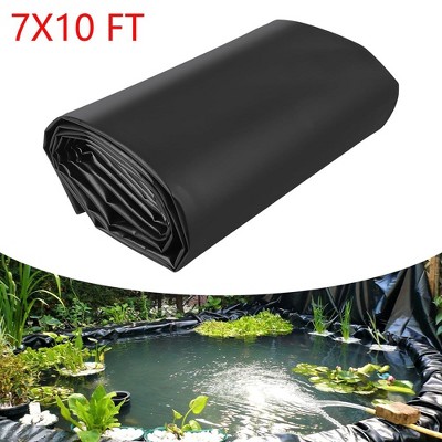 7X10 FT HDPE Pond Liners 20 Mil UV Resistant Preformed Fish Liner Easy Cutting