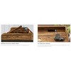 Vynxaria 35.4" to 43.3" Height Adjustable Overbed Table with Wheels, 70.8" Queen Size Mobile Laptop Desk, Rolling Computer Cart - 4 of 4