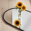 Gold Arched Full Length Mirror, 48x14 Inch. Shatter-Proof, Aluminum Frame for Over-Door or Wall Mount in Any Room - 4 of 4