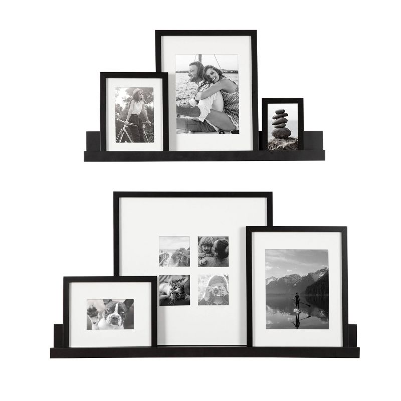 8pc Gallery Frame Box Set Black - Kate &#38; Laurel All Things Decor, 3 of 10