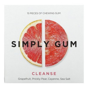 Simply Gum, Chewing Gum, Cleanse, Grapefruit, Prickly Pear, Cayenne, Sea Salt, 15 Pieces - 1 of 1