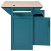 Maliang 55.7'' Large Kitchen Island with 2 Drop Leaf, Power Outlet, Spice & Towel Rack , 3 Drawers, for Kitchen, Dining Room - 4 of 4