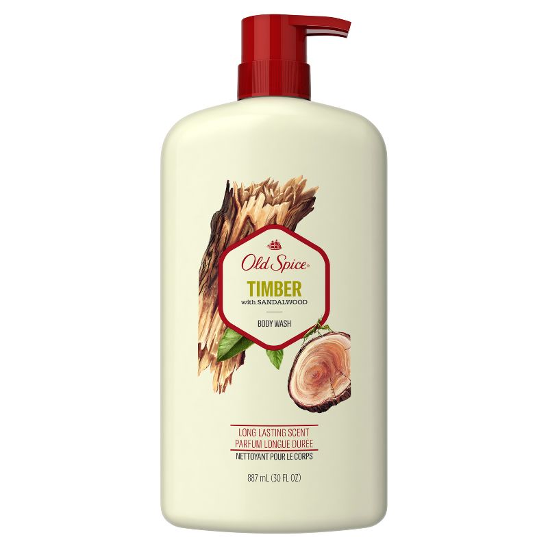 Old Spice Men&#39;s Body Wash Timber with Sandalwood - 30 fl oz, 1 of 9