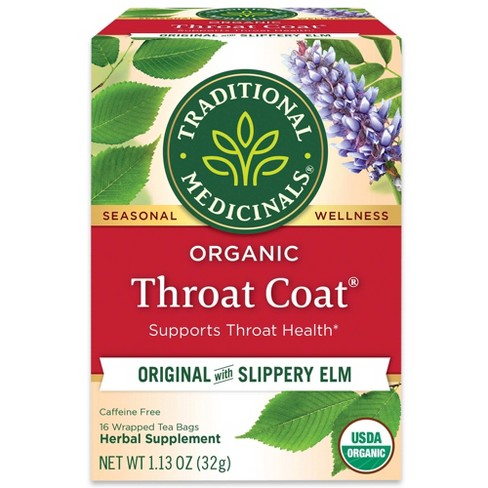 Traditional Medicinals Organic Throat Coat Herbal Dietary Supplement Herbal Tea - 16ct - image 1 of 4