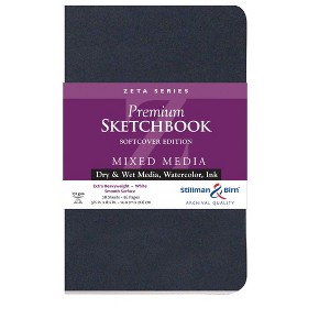 Stillman & Birn Zeta Series - Softcover Sketchbook - Portrait 5 x 8 - 270gsm White Paper - 1 of 2