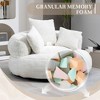 NicBex Modern Bean Bag Chair with 3 Pillows, Lazy Sofa for Adults and Kids, Comfy Chair for Living Room, Bedroom, Beige - 4 of 4