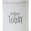 Melrose Stoneware Happy Sentiment Canister (Set of 2) - 4 of 4