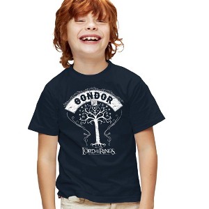 Lord Of The Rings Tree Of Gondor Kids T Shirt For Youth, Navy - 1 of 4