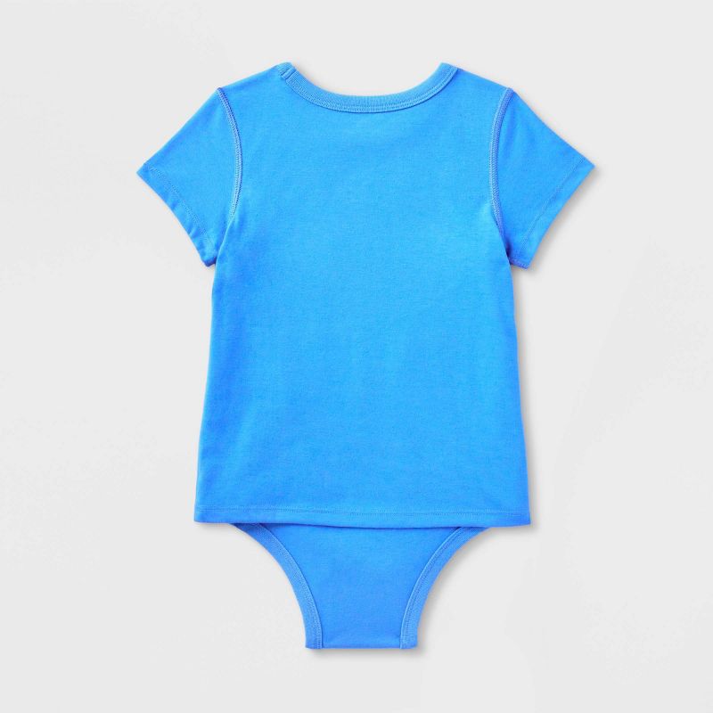 Toddler Adaptive Short Sleeve Bodysuit with Abdominal Access - Cat & Jack™, 2 of 7