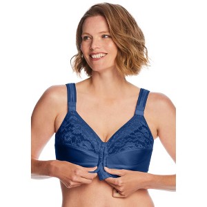 Comfort Choice Women's Plus Size Easy Enhancer Front Close Wireless Posture Bra - 1 of 4