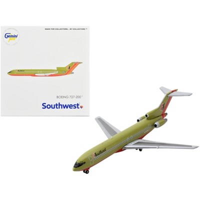 Boeing 727-200 Commercial Aircraft "Southwest Airlines" Gold w/Red & Orange Stripes 1/400 Diecast Model Airplane by GeminiJets
