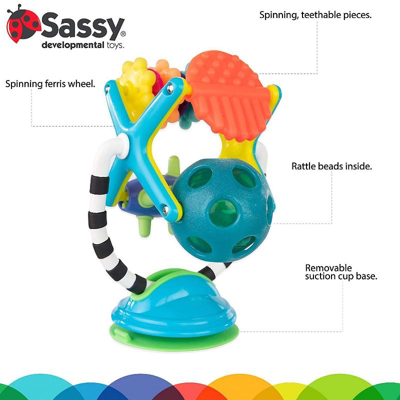 Sassy Teethe &#38; Twirl Sensation Station Tray Toy, 3 of 9
