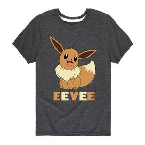 Boys' - Pokémon - Happy Eevee Short Sleeve Graphic T-Shirt - 1 of 4