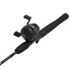 Fishing Pole - 64-Inch Fiberglass and Stainless Steel Rod and Pre-Spooled Reel Combo for Lake, Pond and Stream Casting by Leisure Sports (Black) - 3 of 4