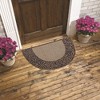 J&V TEXTILES Original Durable Rubber Door Mat, 18x28, Heavy Duty Doormat, Indoor Outdoor, Waterproof, Easy Clean, Low-Profile Mats for Entry, Garage - 2 of 2