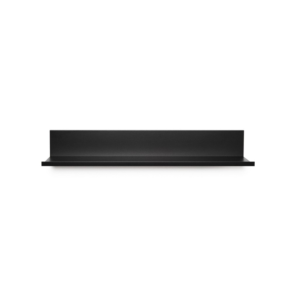 Photos - Garden & Outdoor Decoration 18" No Stud Needed Floating Shelf Black - Simple Mount