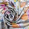 Wrapables Large Fashionable Cats Head Wrap Square Scarf 35 x 35 Inches, Silver - image 4 of 4