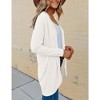 Womens Open Front Cardigans Lightweight Cardigans Casual Long Sleeve Sweater Knit Cardigans - 4 of 4