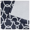 2pk 52"x96" Room Darkening Gates Sateen Woven Curtain Panels Blue - Exclusive Home: Insulated Thermal, Geometric Design - 4 of 4