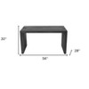 HomeRoots 56" Graphite Reclaimed Wood Sled Writing Desk - 3 of 4
