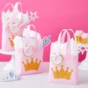 Blue Panda 24 Pack Princess-Themed Party Favor Bags for Girls, Pink Canvas Gift Bags for Birthday (6.5 x 7 x 2 in) - 2 of 4