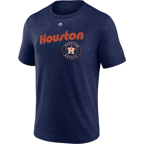 Mlb Houston Astros Men's Tri-blend Short Sleeve T-shirt : Target