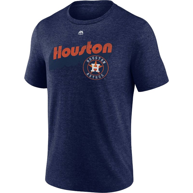 MLB Houston Astros Men&#39;s Tri-Blend Short Sleeve T-Shirt, 1 of 4