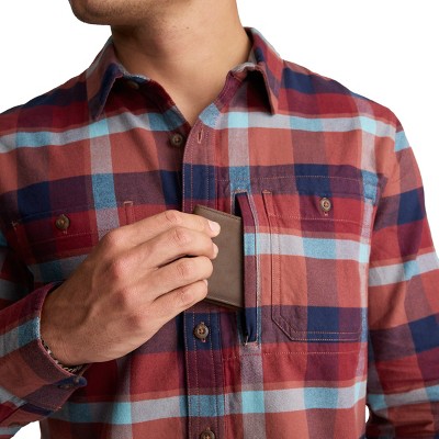 Jockey Outdoors by Luke Bryan Men's Flannel Field Shirt S Chestnut Plaid — фото 6