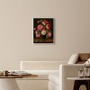 Art Remedy Jacob van Hulsdonck - Roses in a Glass Vase Vintage Classic Roses Wall Art Framed - 2 of 4