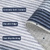 Machine Washable Runner Rug Modern Border Low Pile Non-Shedding Soft Gradient Faux Wool Print Entryway Bathroom - 2 of 4